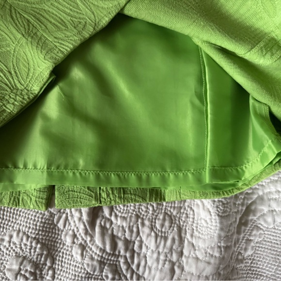 Talbots Chartreuse Embossed Sheath Dress, 4, MSRP $149 - Picture 6 of 11